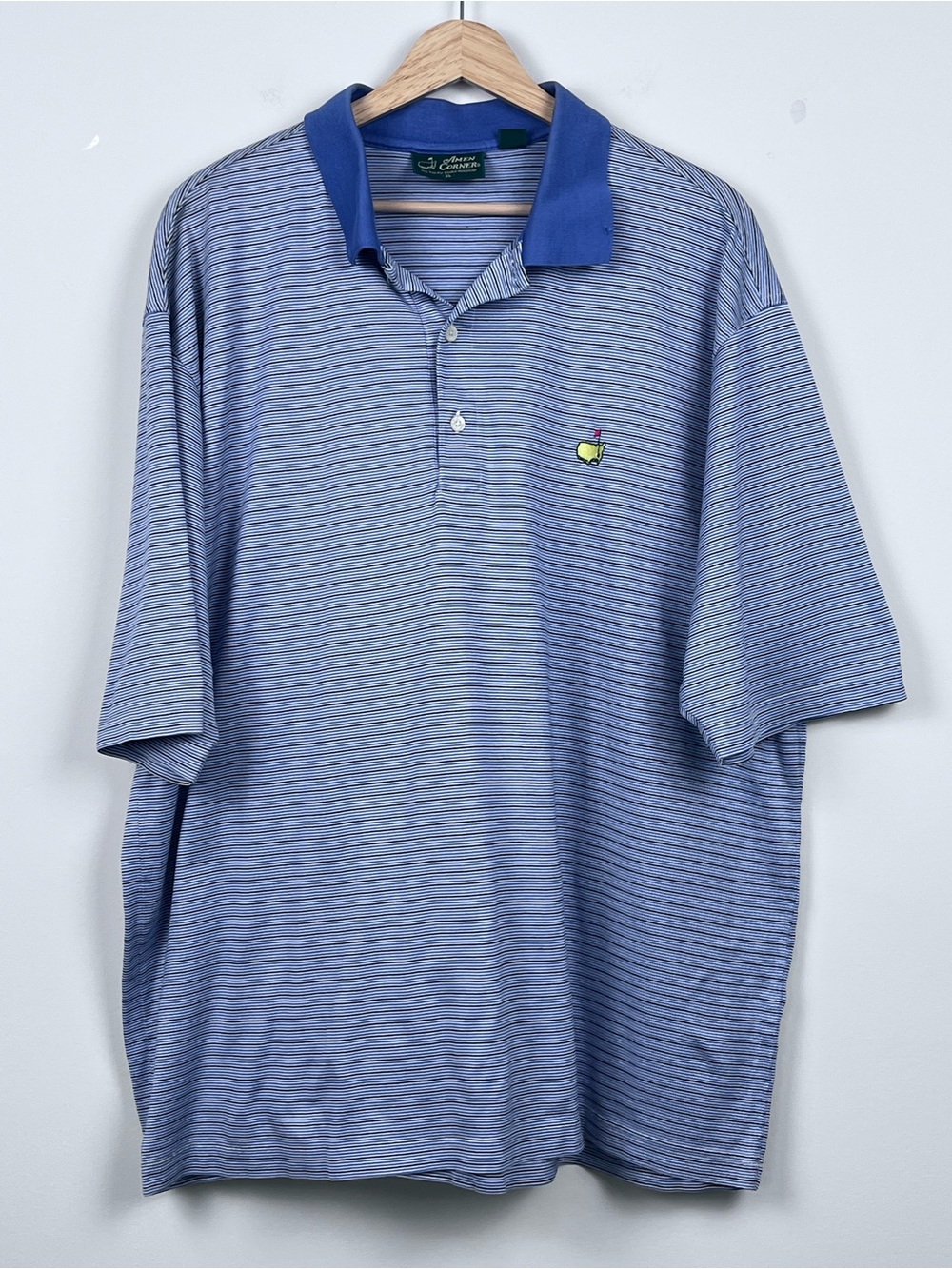 Amen Corner Men's 100% Cotton Masters Augusta National Striped Golf Polo Size XL